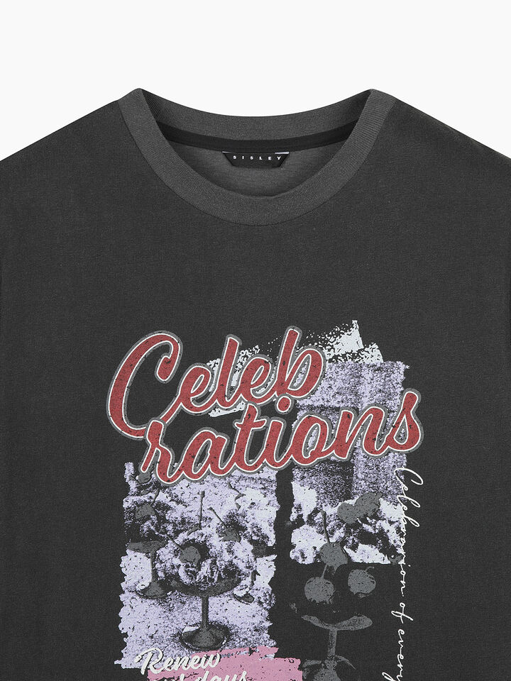 T-SHIRT - sisley k short sleeve t-shirt - Dark Gray | Sisley K image number 4